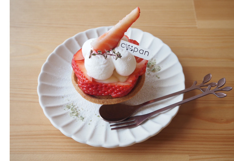 ▼米粉のいちごタルト